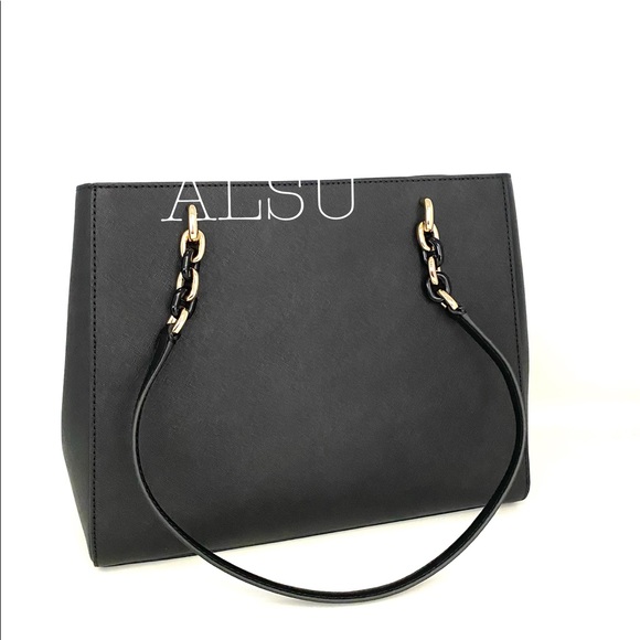 Michael Kors Sofia Tote Leather Black AUTHENTIC - Picture 6 of 13